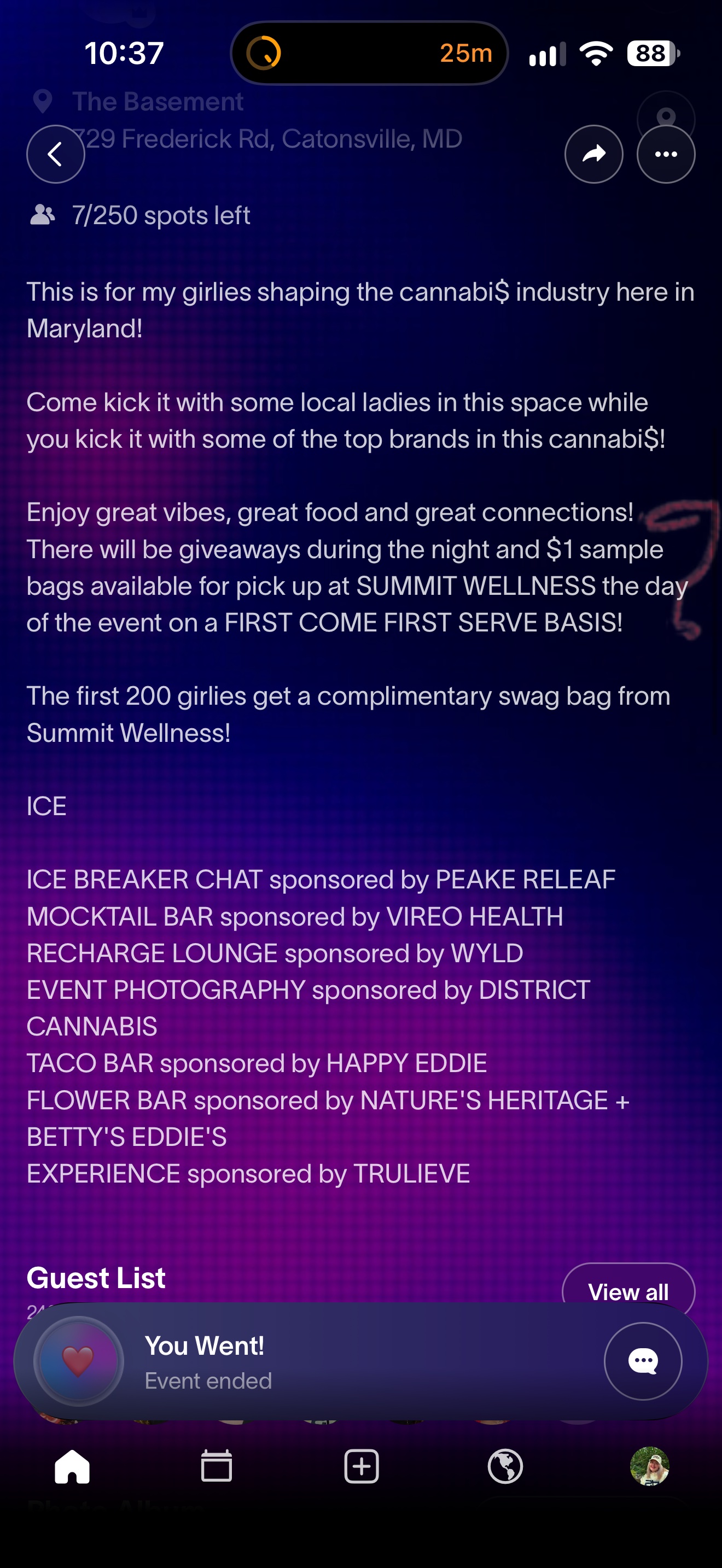 Girls Will Be Girls event flyer details at The Basement
