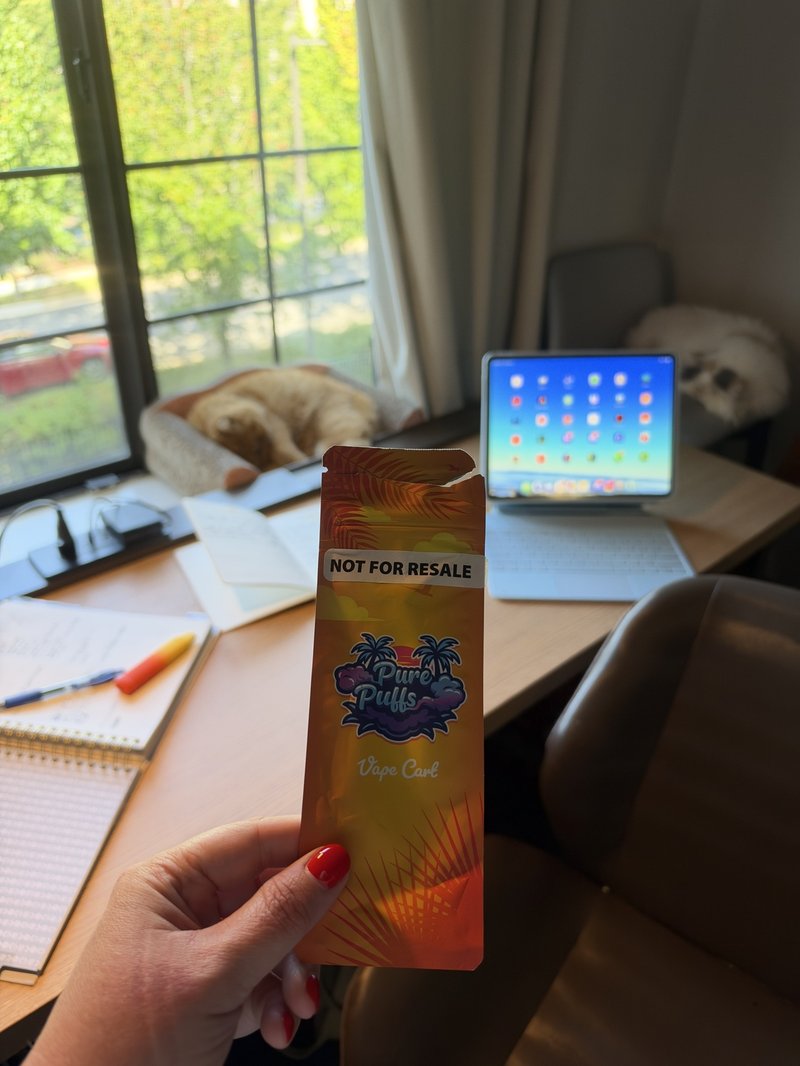 Pure Puffs vape cart packaging